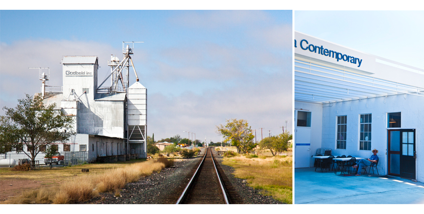 the Pizza Foundation in Marfa town